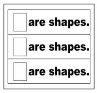 "Are Shapes" Flip Strips