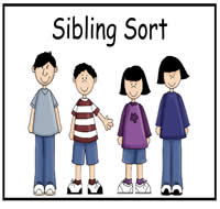 Sibling Sort File Folder Game