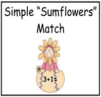 Simple "Sumflowers" File Folder Game