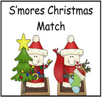 S\'more Christmas Match File Folder Game