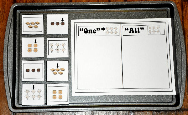 S\'mores One and All Sort Cookie Sheet Activity