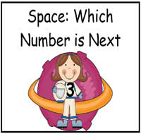 Space: Which Number Comes Next File Folder Game