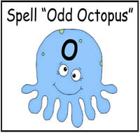 Spell \"Odd Octopus\" File Folder Game