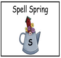 Spell Spring File Folder Game