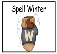 Spell Winter File Folder Game