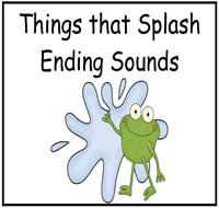 Make a Splash Ending Sounds File Folder Game