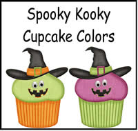 Spooky Kooky Cupcake Colors File Folder Game