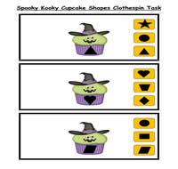 Spooky Kooky Halloween Match File Folder Game