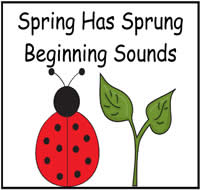 Spring Has Sprung Beginning Sounds File Folder Game