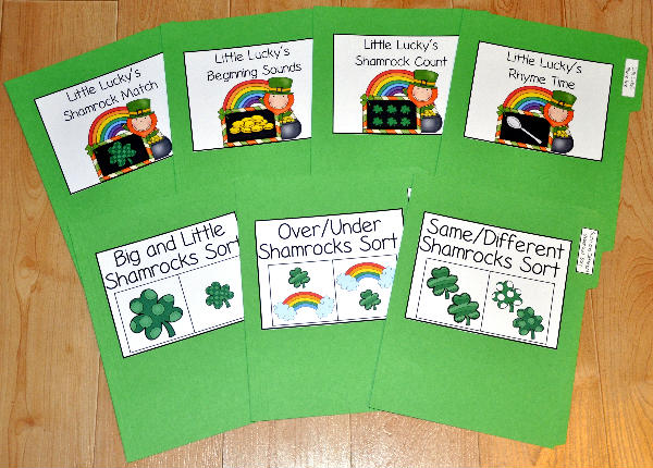 St. Patrick's Day File Folder Games Mini-Bundle - Click Image to Close