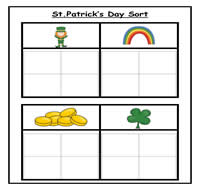 St. Patty\'s Day Four Column Sort