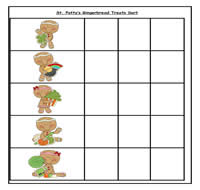 St. Patty's Day Gingers' Treat Sort Cookie Sheet Activity