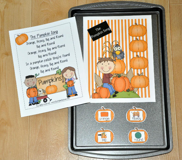 \"The Pumpkin Song\" Cookie Sheet Song