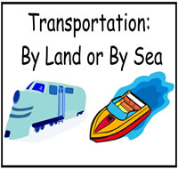 Transportation Adapted Books File Folder Games