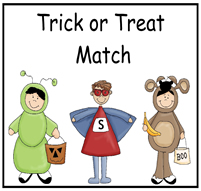 Trick or Treat Match File Folder Game