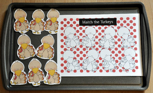 Totally Turkeys Cookie Sheet Activity