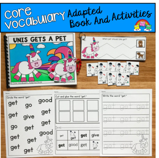 \"Unis Gets A Pet\" (Working With Core Vocabulary)