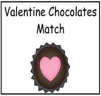 Valentines Day Candy Match File Folder Game