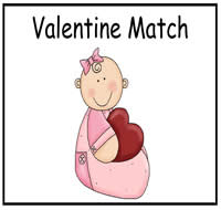 Valentine's Day Match File Folder Game