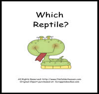 Which Reptile is Which Riddle Book