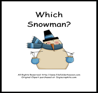 Which Snowman is Which Riddle Book