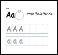 Handwriting Practice Sheets Set 1