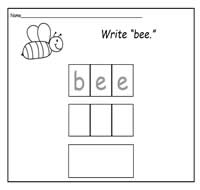 Handwriting Practice Sheets Set 31: Write Rhyming Word Pairs