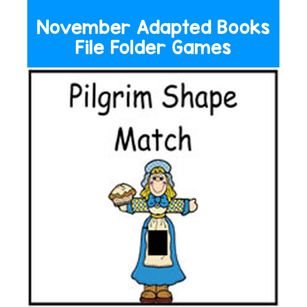 November Adapted Books File Folder Games