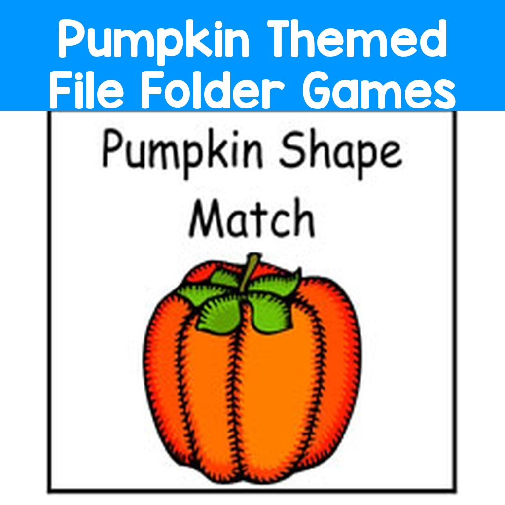 Pumpkin Themed File Folder Games