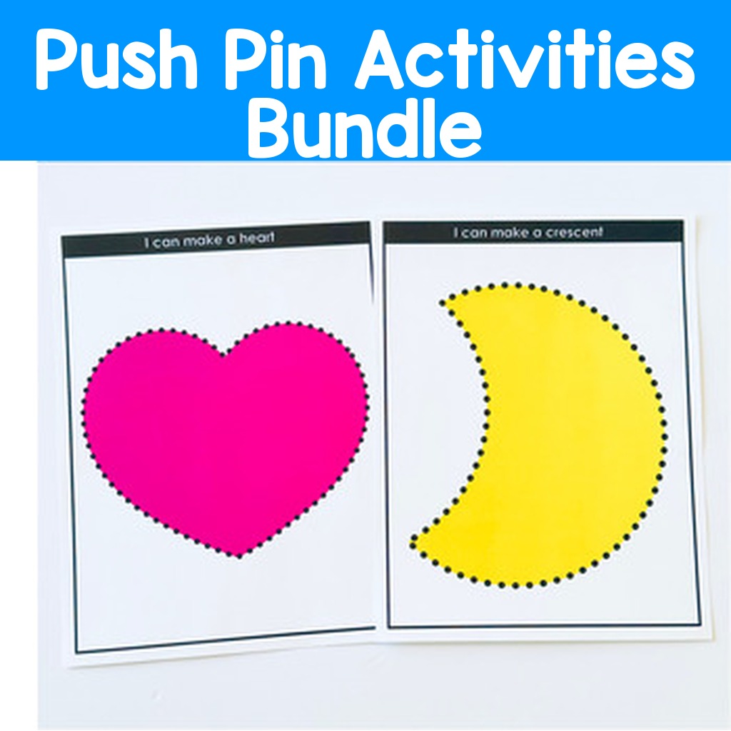 Push Pin Activities Bundle | Fine Motor Pin Poke Centers