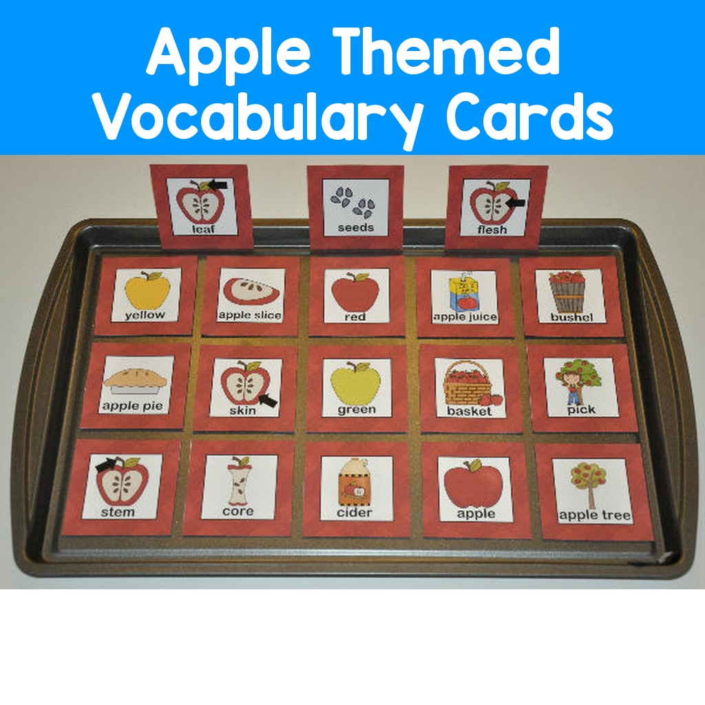 Apple Themed Vocabulary Cards