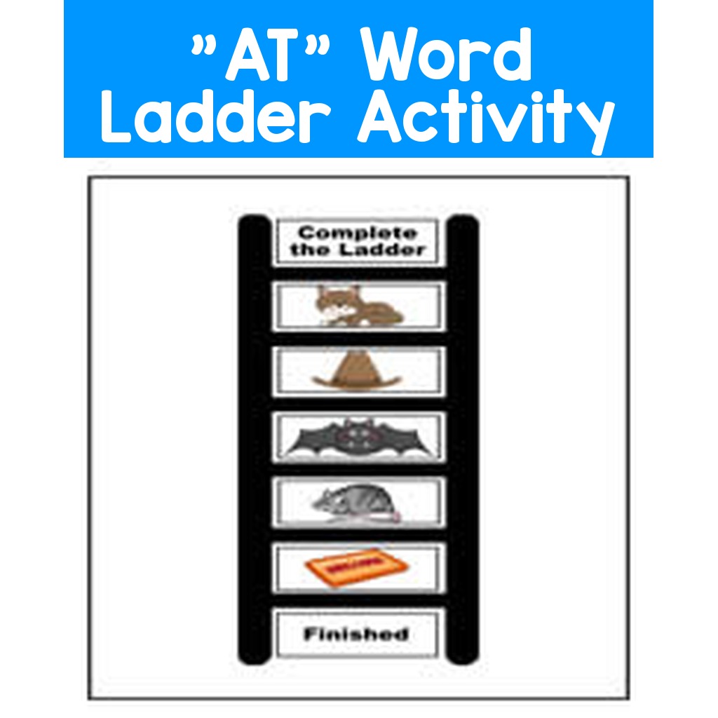 "AT" Word Ladder Activity