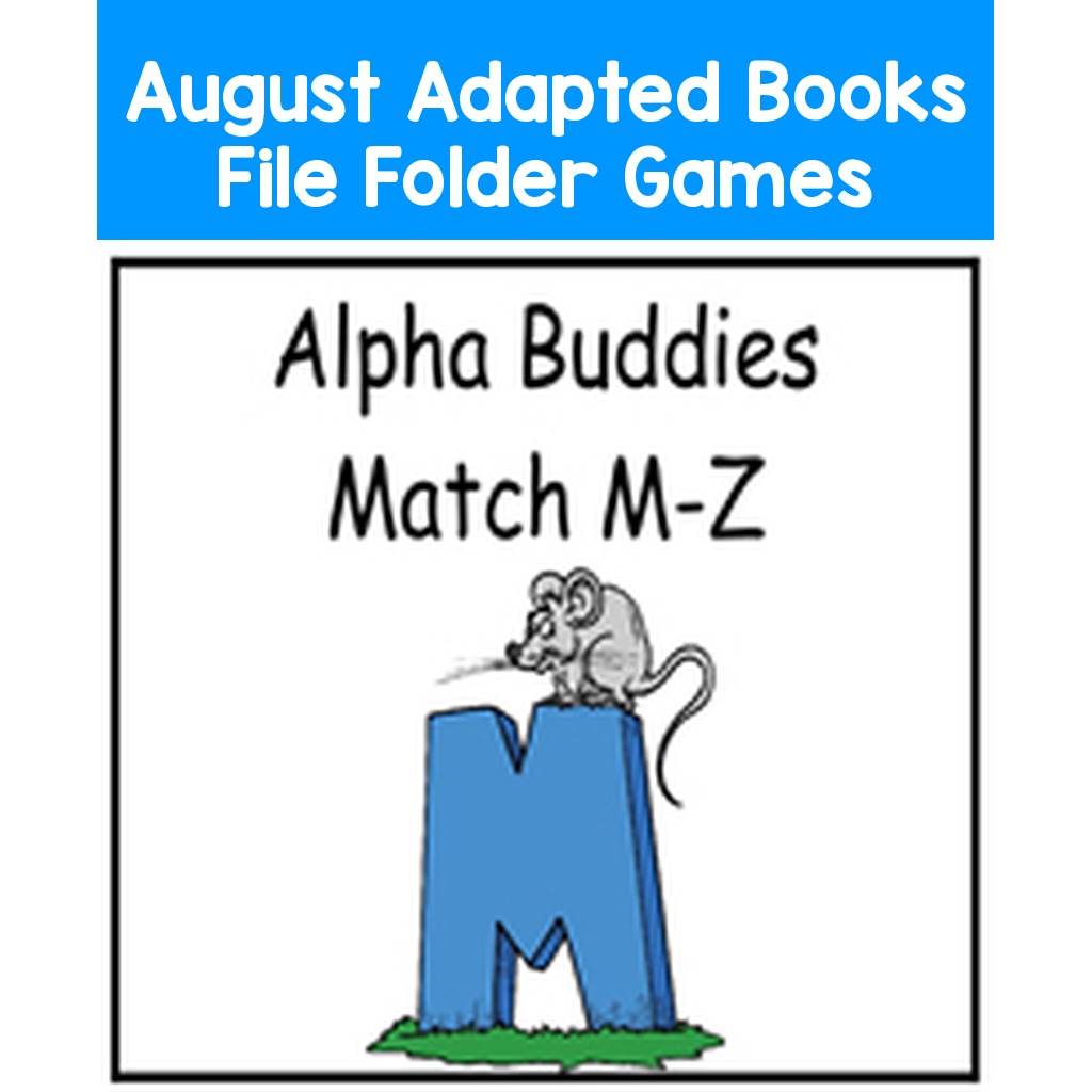August Adapted Books File Folder Games