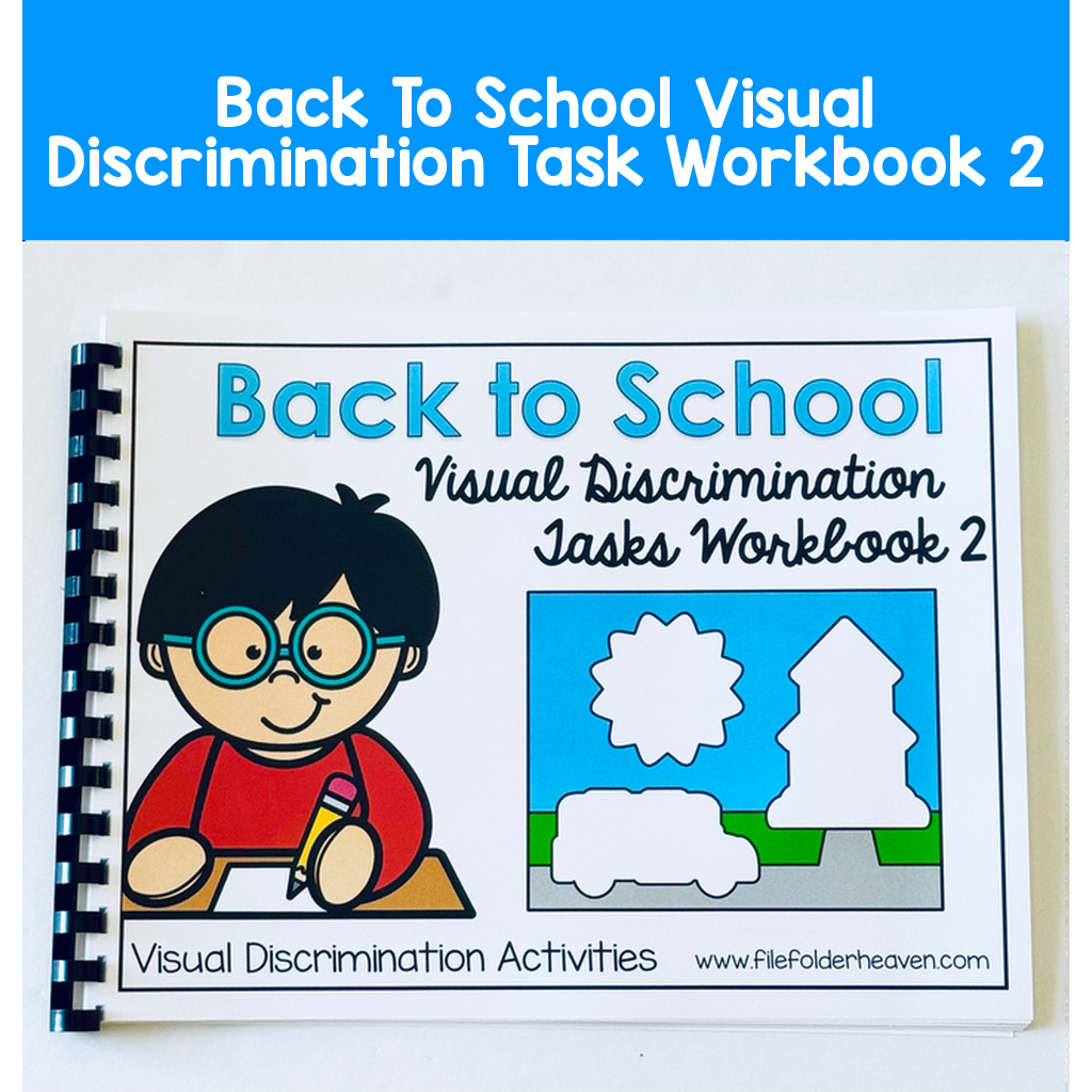 Back To School Visual Discrimination Task Workbook 2