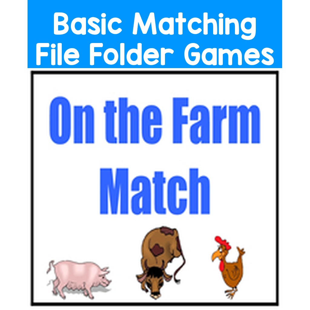 Basic Matching File Folder Games