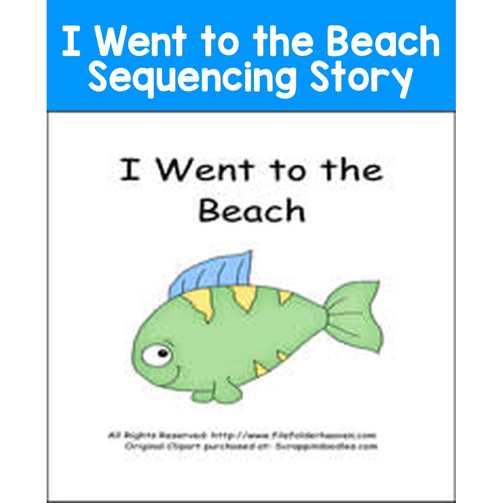 I Went to the Beach Sequencing Story