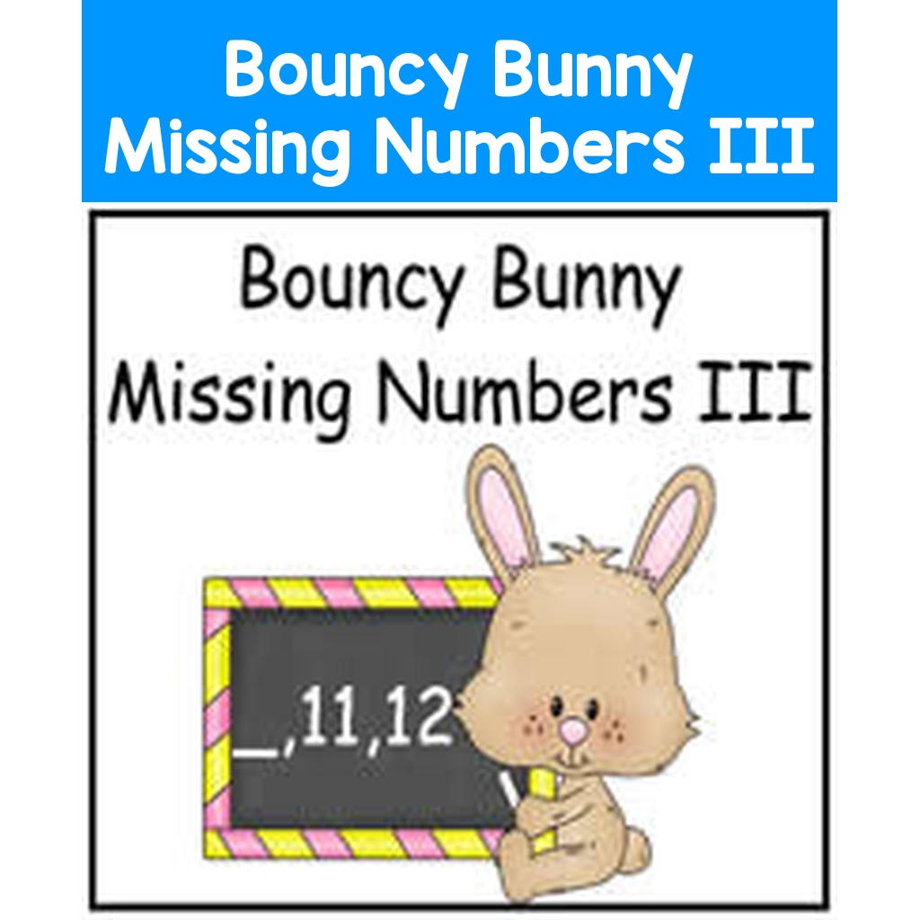 Bouncy Bunny Missing Numbers III