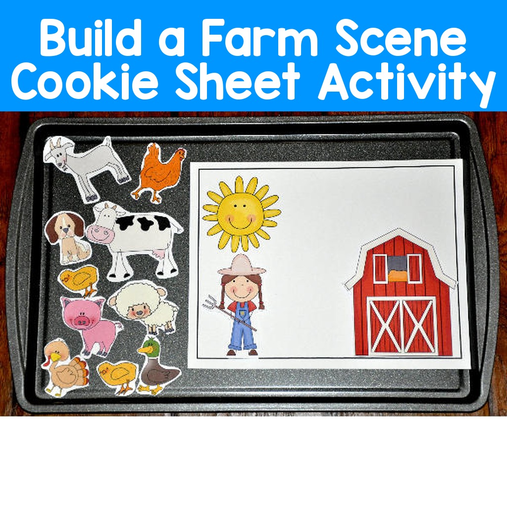 Build a Farm Scene Cookie Sheet Activity