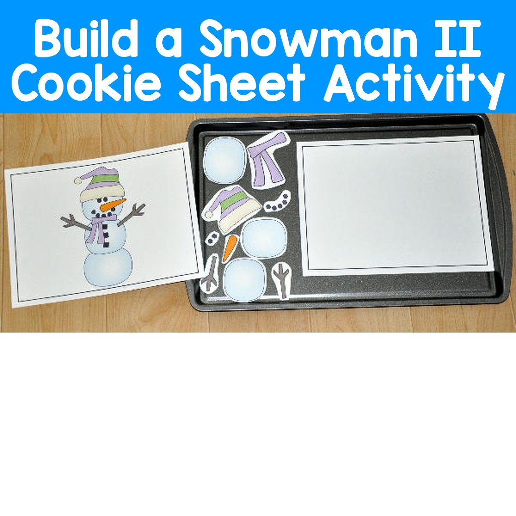 Build a Snowman II Cookie Sheet Activity