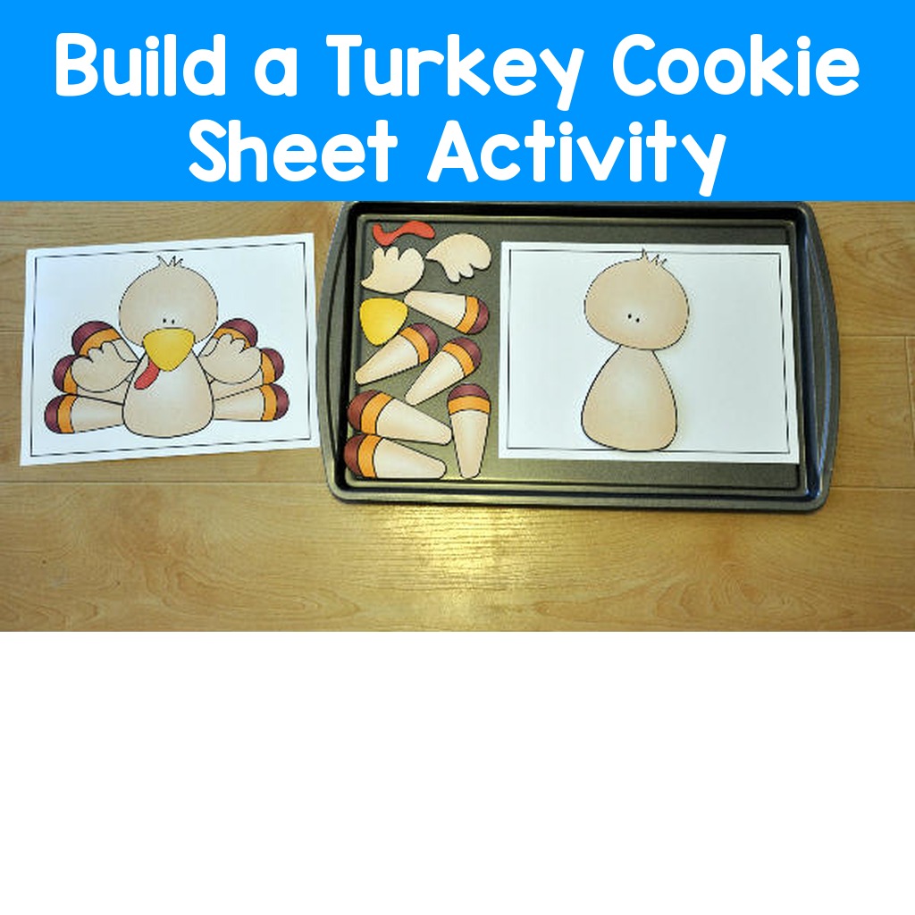 Build a Turkey Cookie Sheet Activity