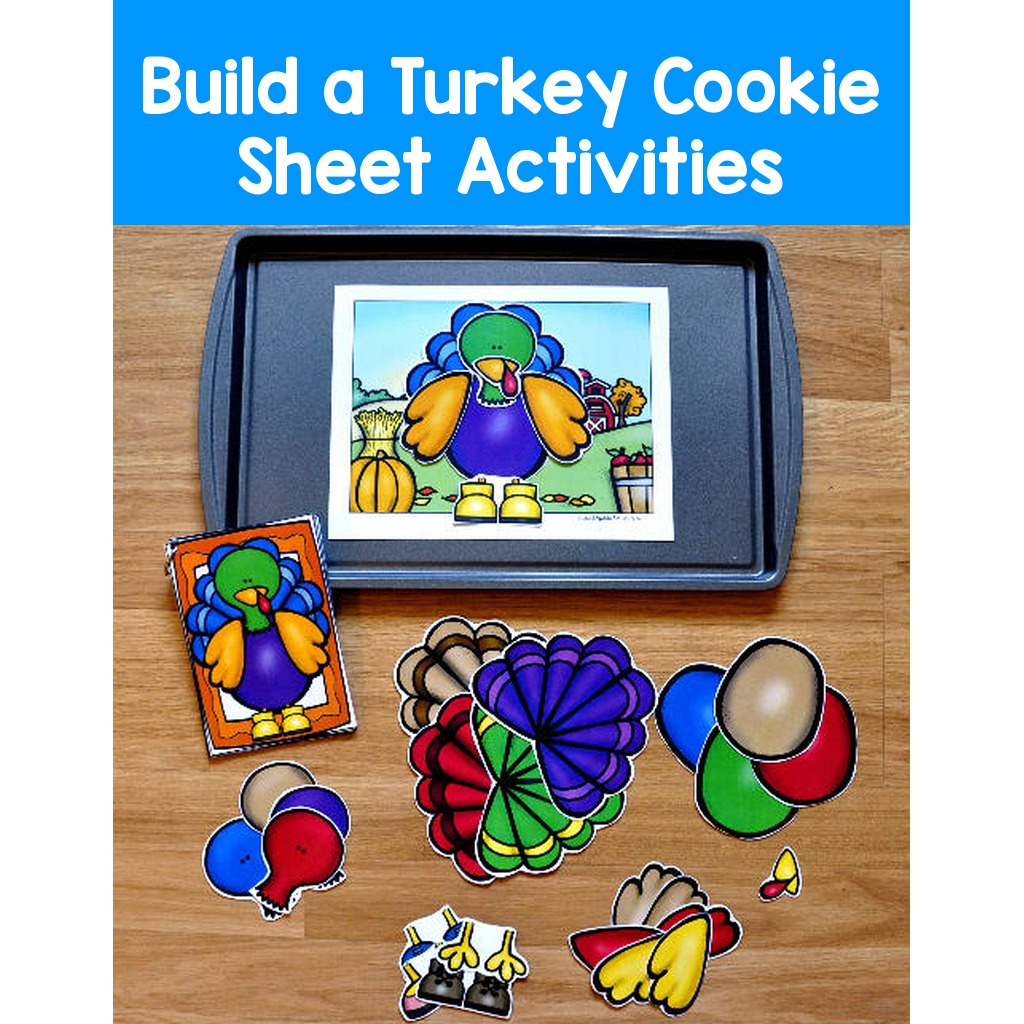 Build a Turkey Cookie Sheet Activities