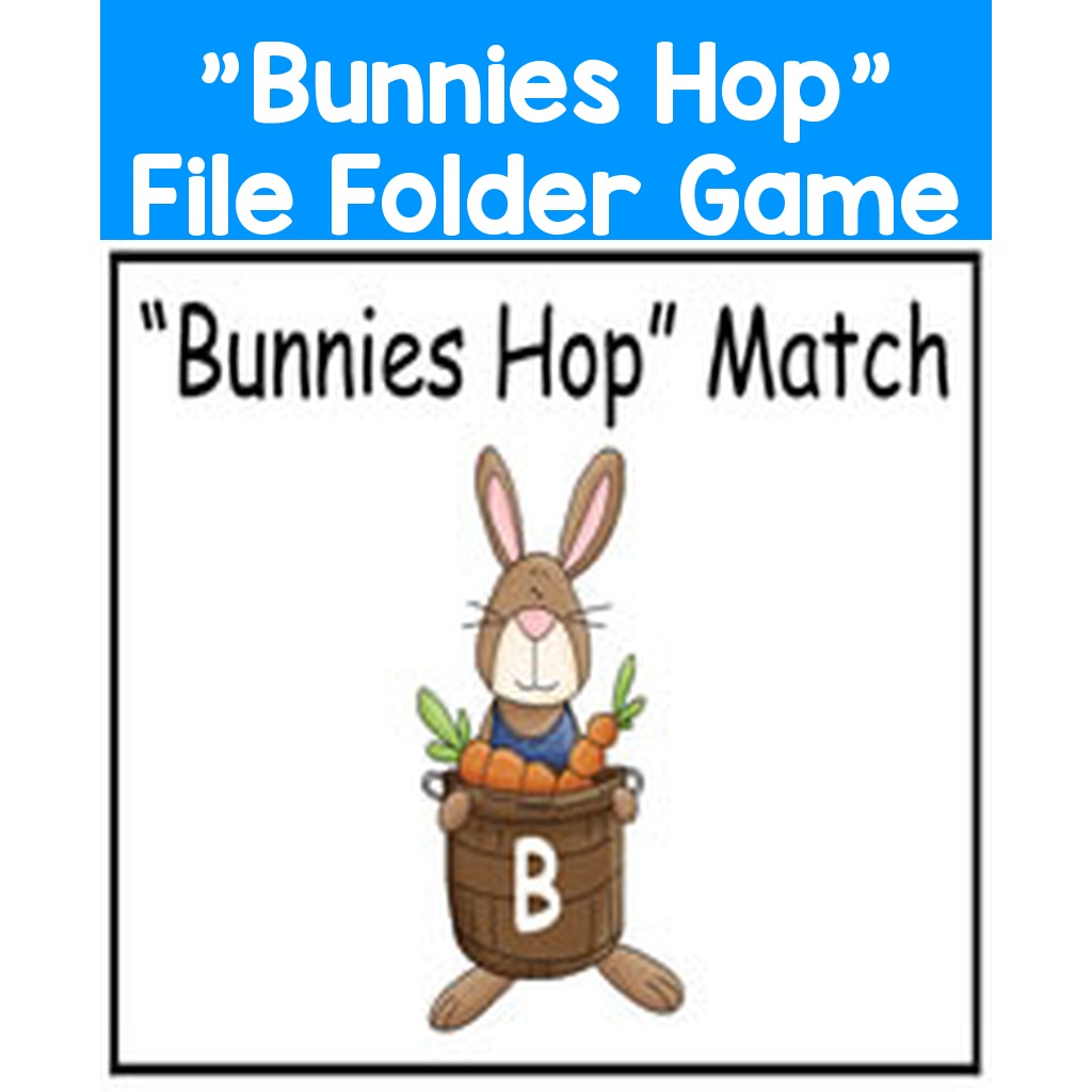 "Bunnies Hop" File Folder Game