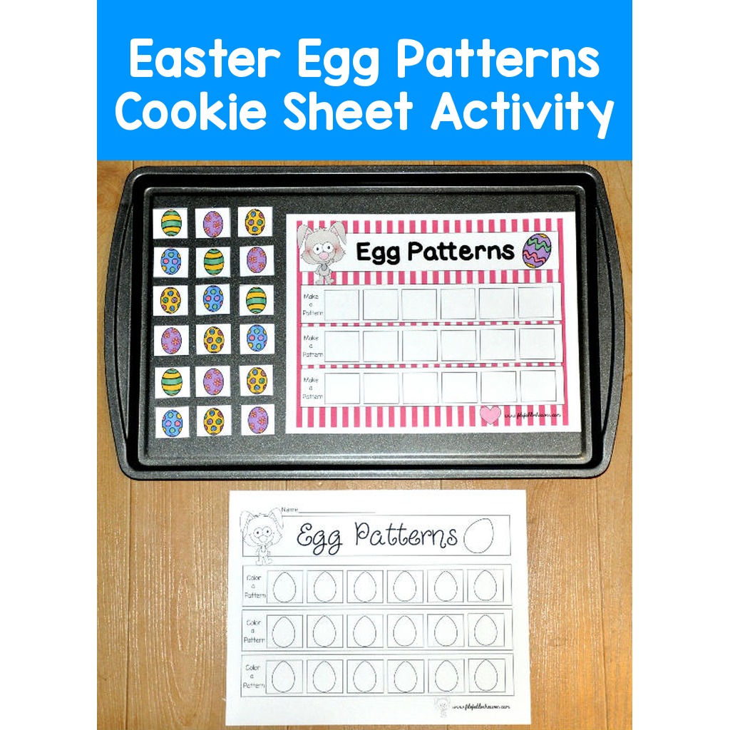 Easter Egg Patterns Cookie Sheet Activity