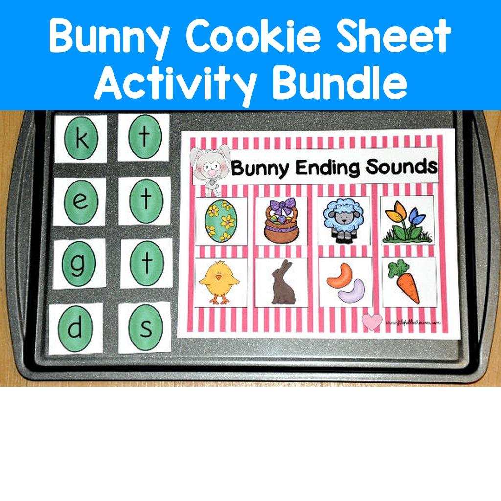 Bunny Cookie Sheet Activity Bundle