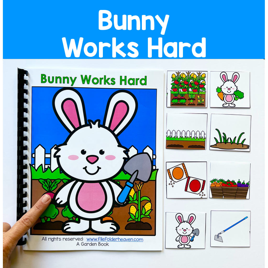"Bunny Works Hard" Adapted Book And Activities