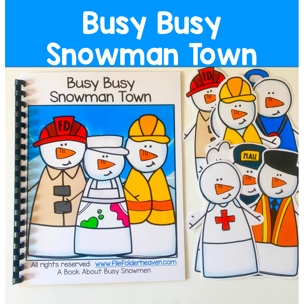 Snowman Adapted Book: Busy Busy Snowman Town