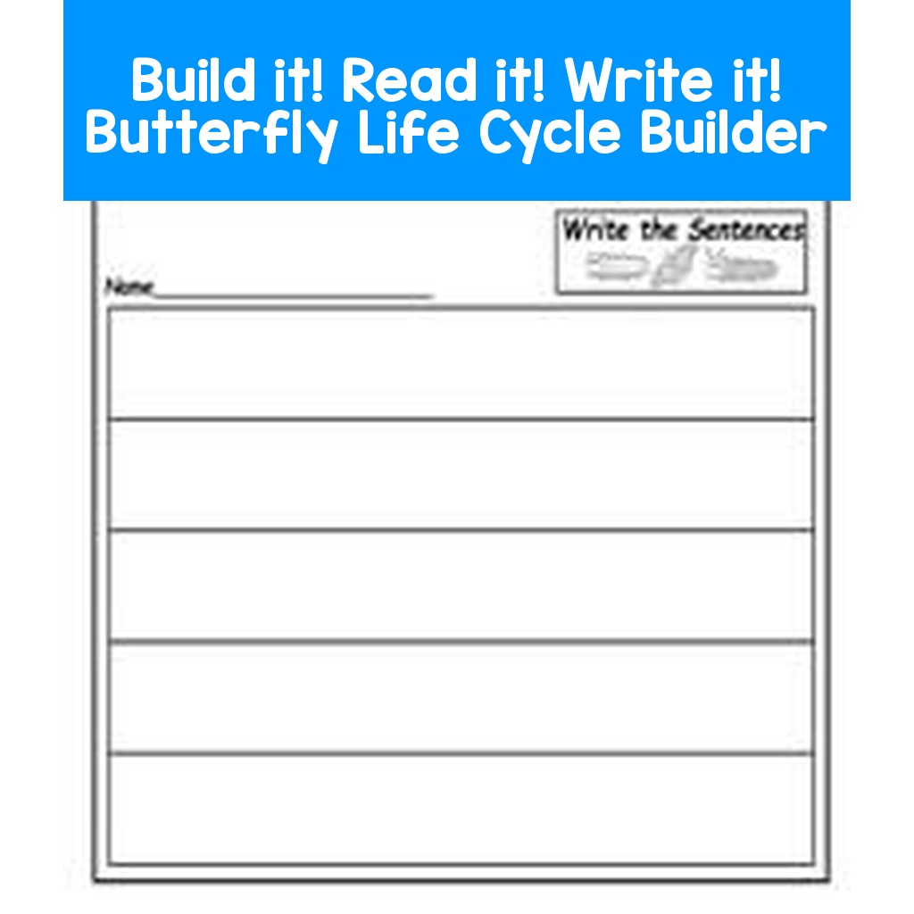 Build it! Read it! Write it! Butterfly Life Cycle Builder
