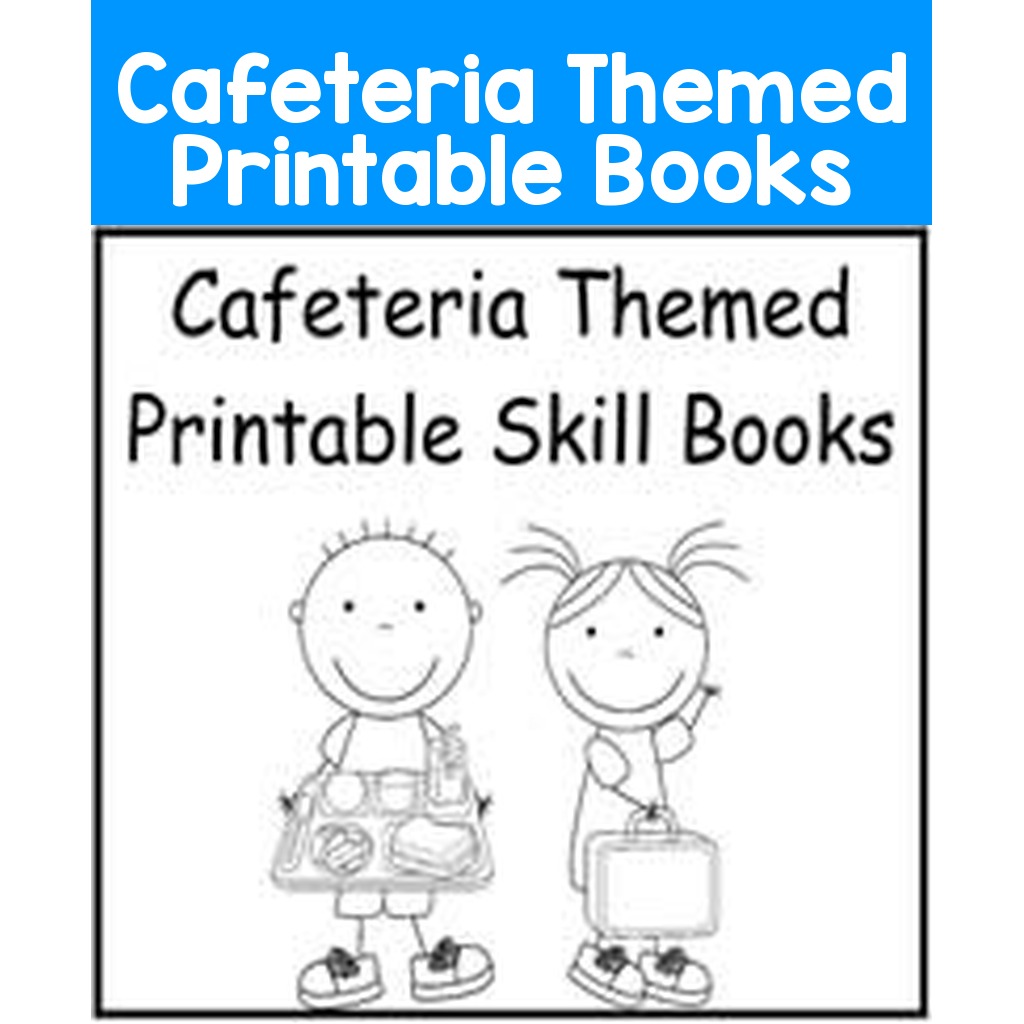 Cafeteria Themed Printable Books