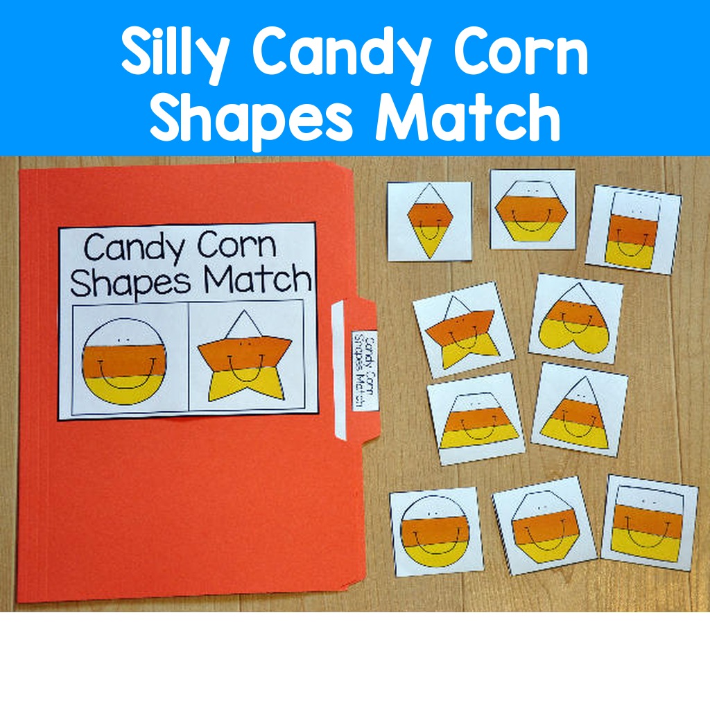 Silly Candy Corn Shapes Match