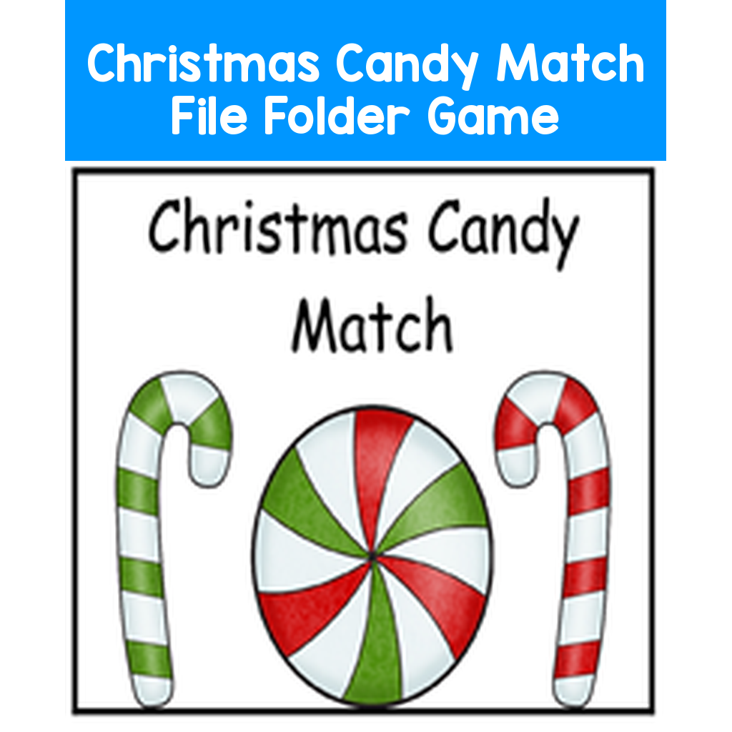 Christmas Candy Match File Folder Game